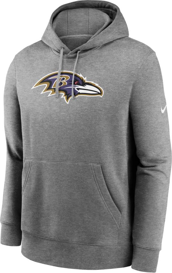 Nike Men's Baltimore Ravens Club Grey Hoodie