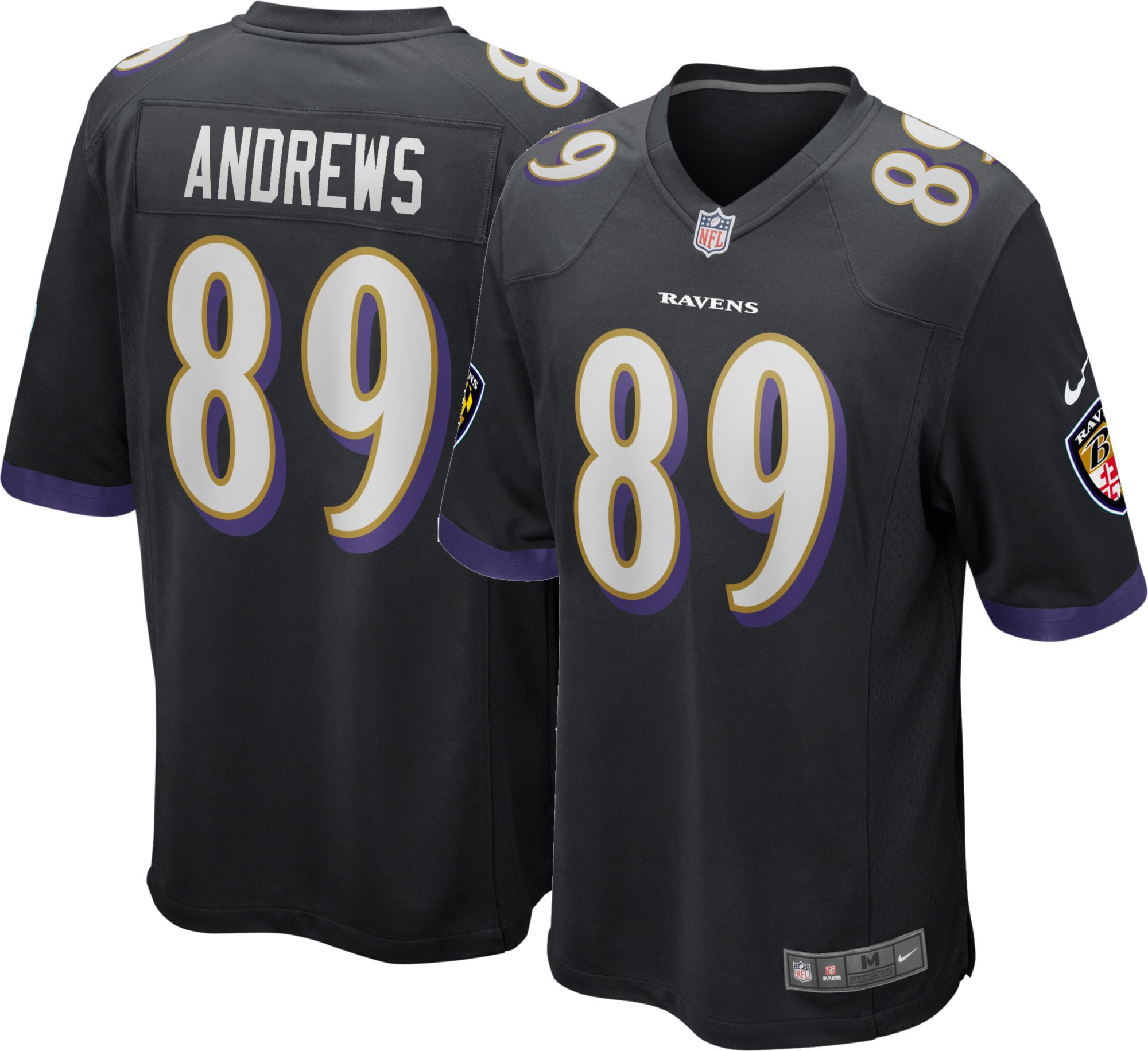 Nike Men's Baltimore Ravens Mark Andrews #89 Reflective Black