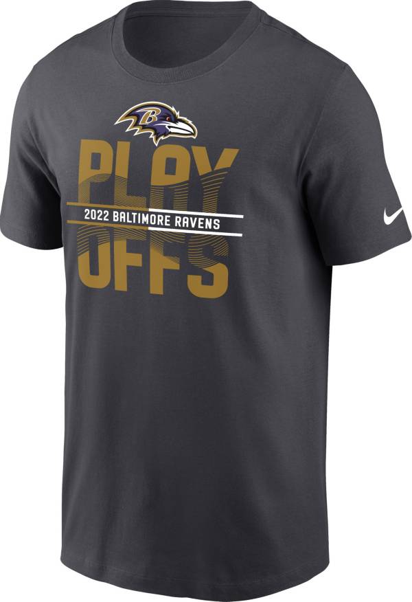 Nike Men's Baltimore Ravens Playoffs 2022 Icon Anthracite T-Shirt product image