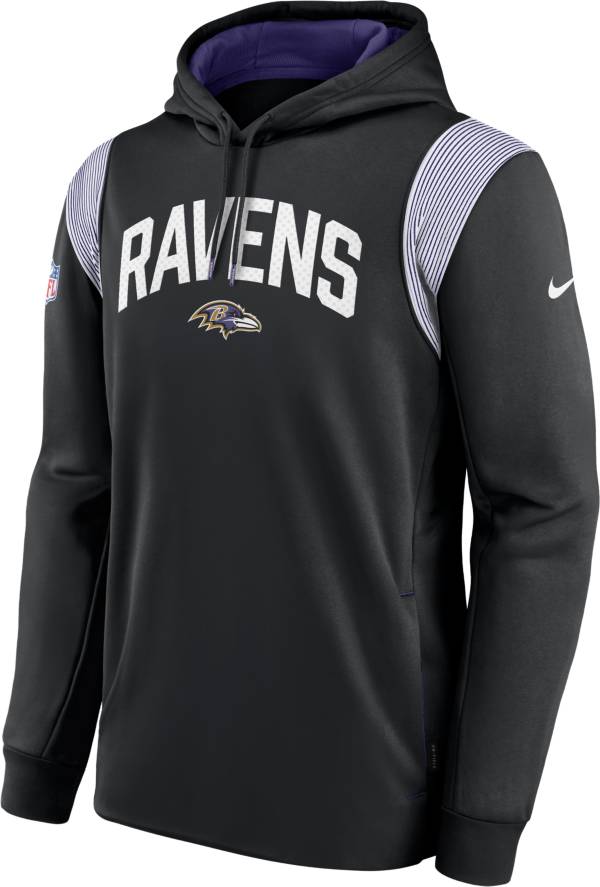 Nike Men's Baltimore Ravens Sideline Therma-FIT Black Pullover Hoodie product image