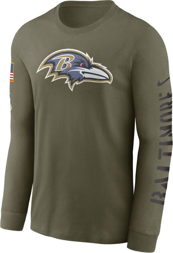Nike Men's Baltimore Ravens Salute to Service Olive Long Sleeve T-Shirt product image
