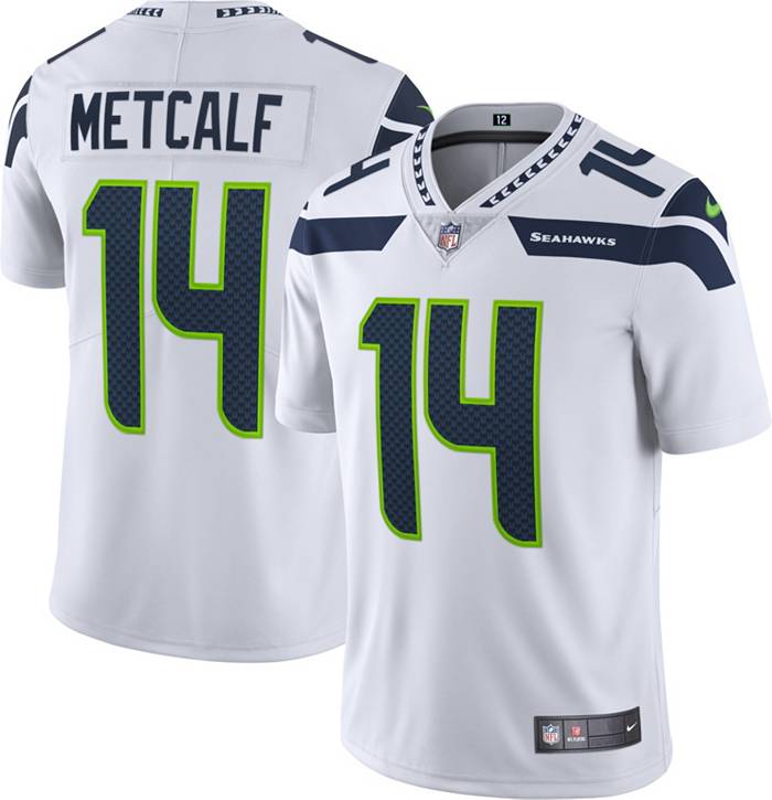 Nike Men's Seattle Seahawks DK Metcalf #14 Vapor Limited White Jersey