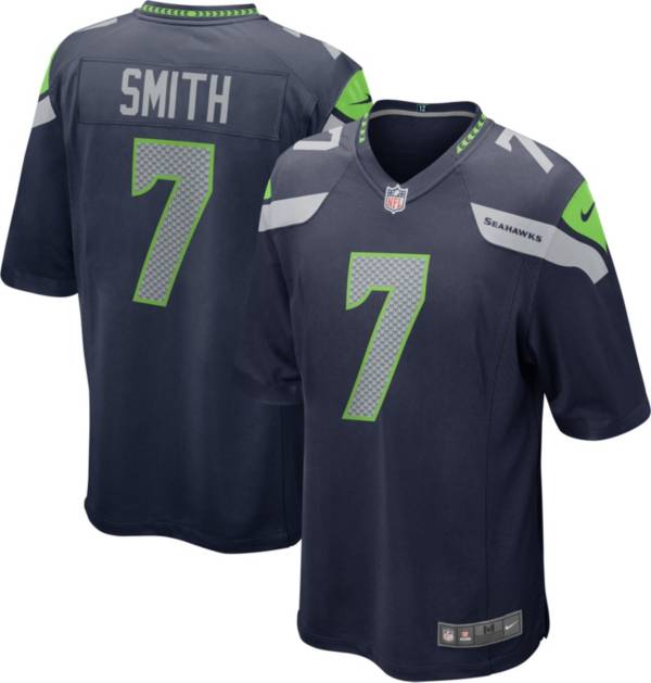 Nike Men's Seattle Seahawks Geno Smith #7 Navy Game Jersey product image