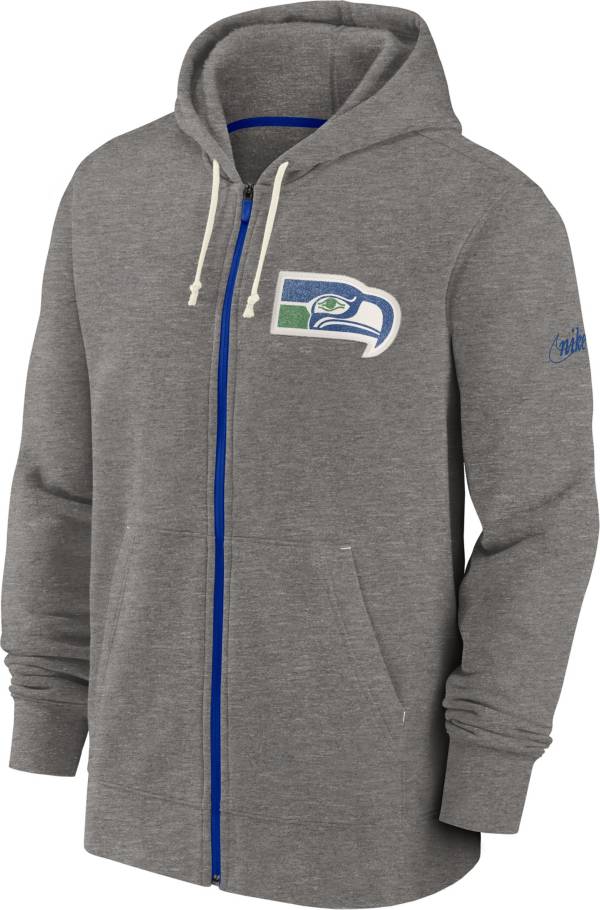 Nike Men's Seattle Seahawks Historic Grey Full-Zip Hoodie product image