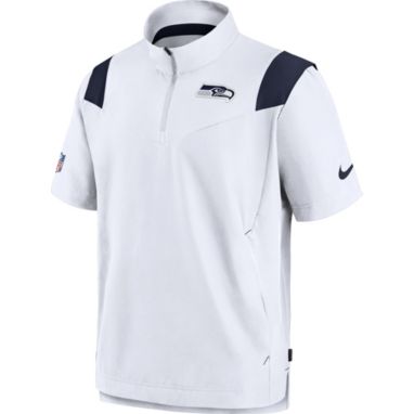 sorry, Nike Men's Seattle Seahawks Sideline Coaches Short Sleeve White Jacket is currently out of stock