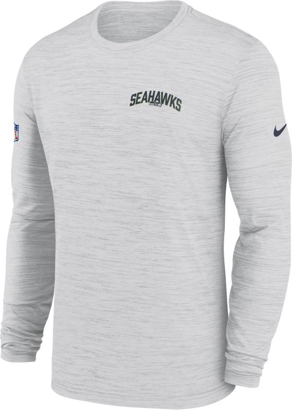 Nike Men's Seattle Seahawks Sideline Legend Velocity White Long Sleeve T-Shirt product image