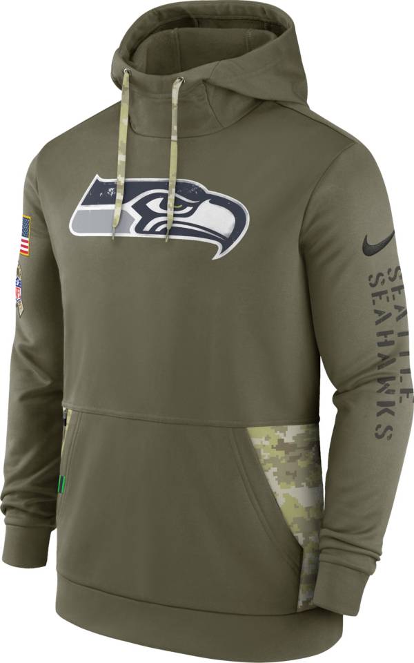 Nike Men's Seattle Seahawks Salute to Service Olive Therma-FIT Hoodie product image