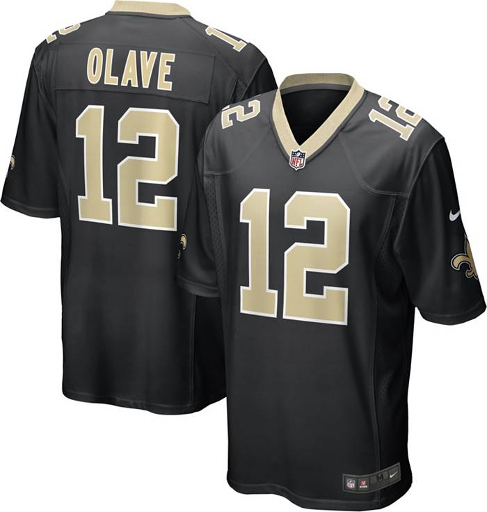 Nike Men's New Orleans Saints Chris Olave #12 Black Game Jersey