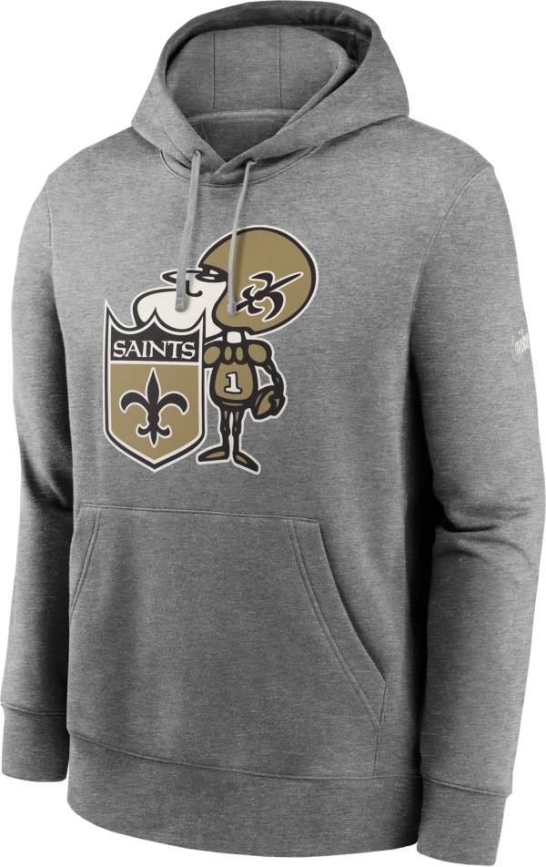 Nike Men's New Orleans Saints Historic Club Grey Hoodie product image