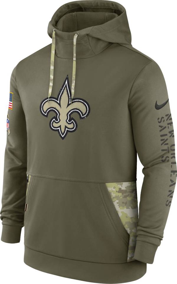 Nike Men's New Orleans Saints Salute to Service Olive Therma-FIT Hoodie product image