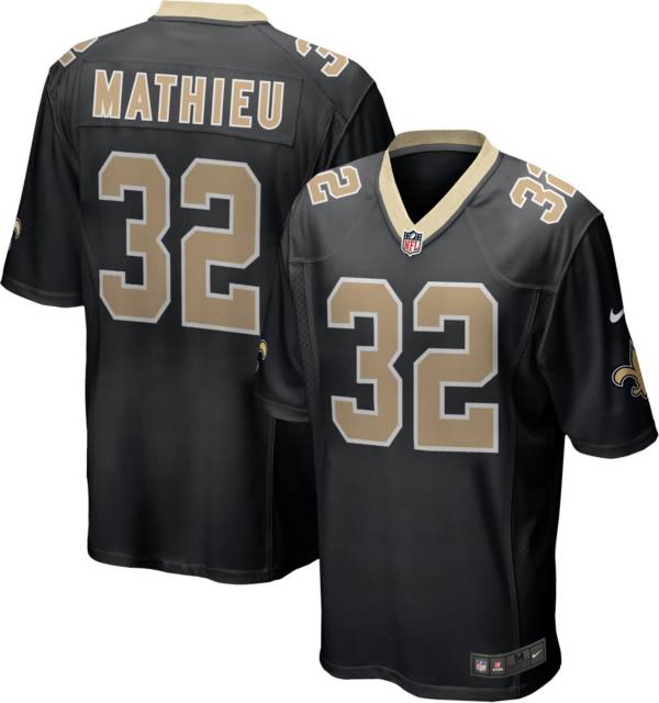 Nike Men's New Orleans Saints Tyrann Mathieu #32 Black Game Jersey product image