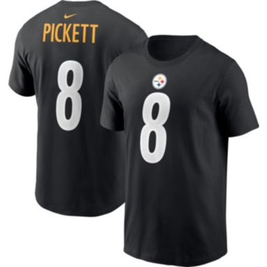 sorry, Nike Men's Pittsburgh Steelers Kenny Pickett #8 Logo Black T-Shirt is currently out of stock