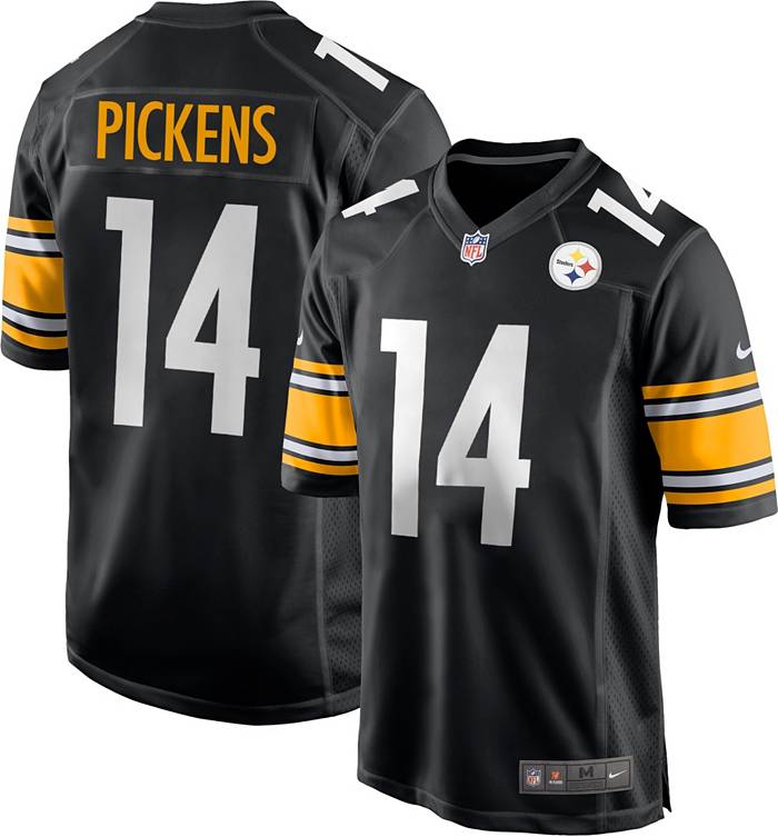 Teleurstelling Monument cultuur Nike Men's Pittsburgh Steelers George Pickens #14 Black Game Jersey |  Dick's Sporting Goods