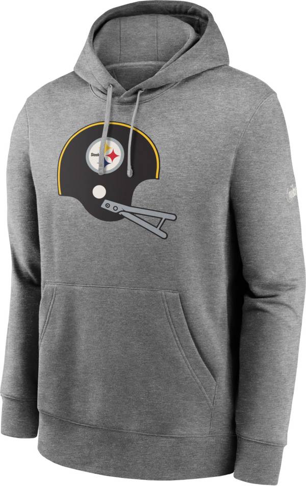 Nike Men's Pittsburgh Steelers Historic Club Grey Hoodie
