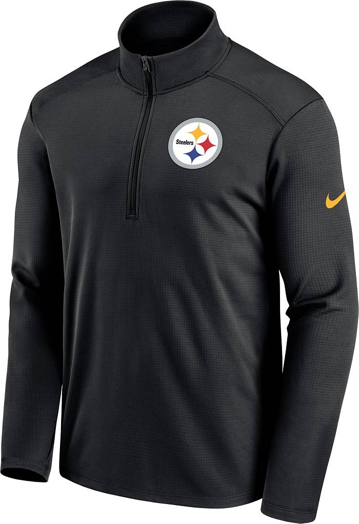 Steelers Exclusive Men's Nike NFL Long Sleeve Mock Neck White Shirt - XL