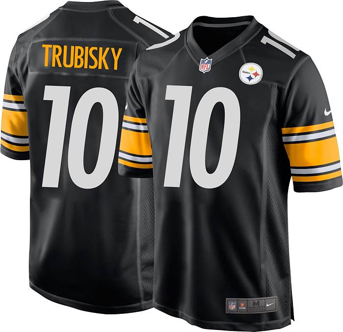 Nike Men's Pittsburgh Steelers Mitchell Trubisky #10 Black Game Jersey