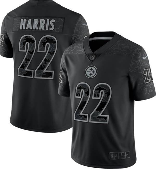Nike Men's Pittsburgh Steelers Najee Harris #22 Reflective Black Limited Jersey product image