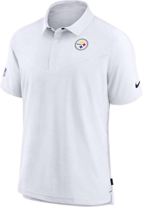 Nike Men's Pittsburgh Steelers Sideline Coaches White Polo product image
