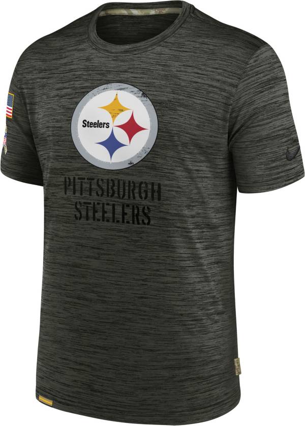 Nike Men's Pittsburgh Steelers Salute to Service Olive Velocity T-Shirt product image