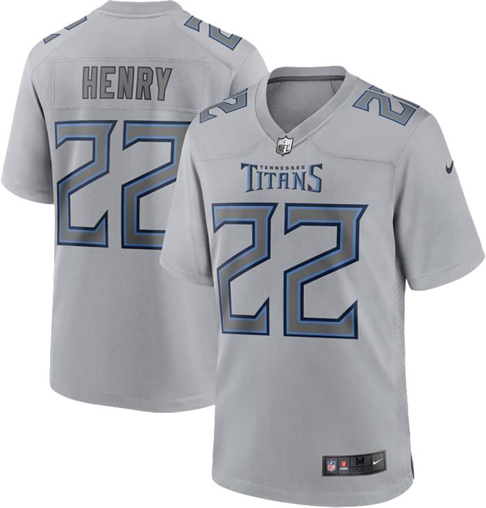 Nike Men's Tennessee Titans Derrick Henry #22 Atmosphere Grey Game