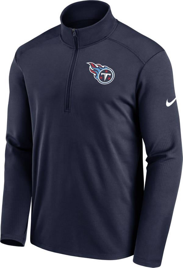 Nike Men's Tennessee Titans Logo Pacer Navy Half-Zip Pullover product image