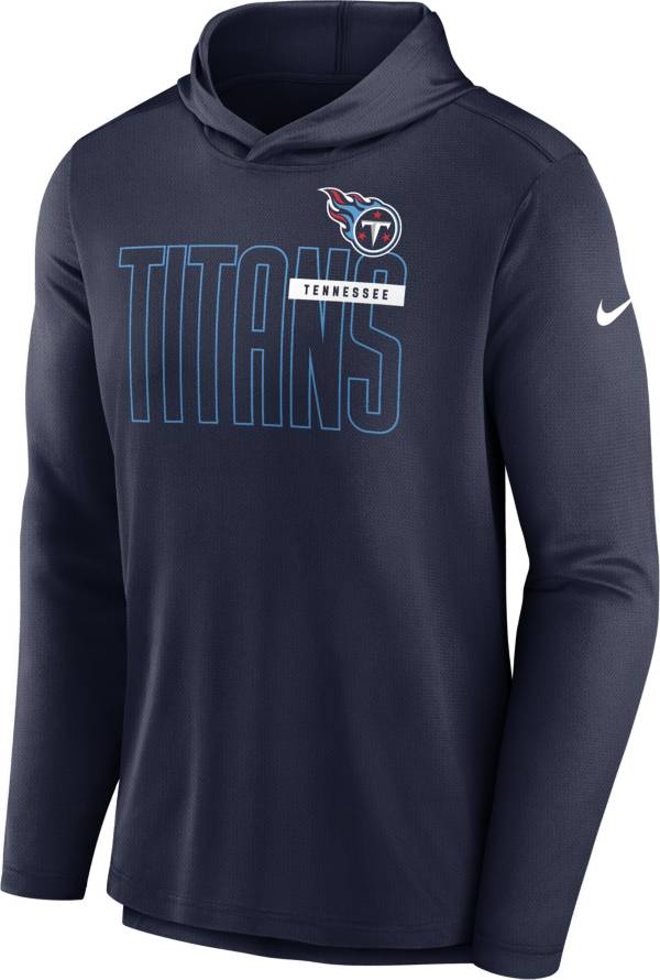 Nike Men's Tennessee Titans Performance Hooded Long Sleeve Black Top product image