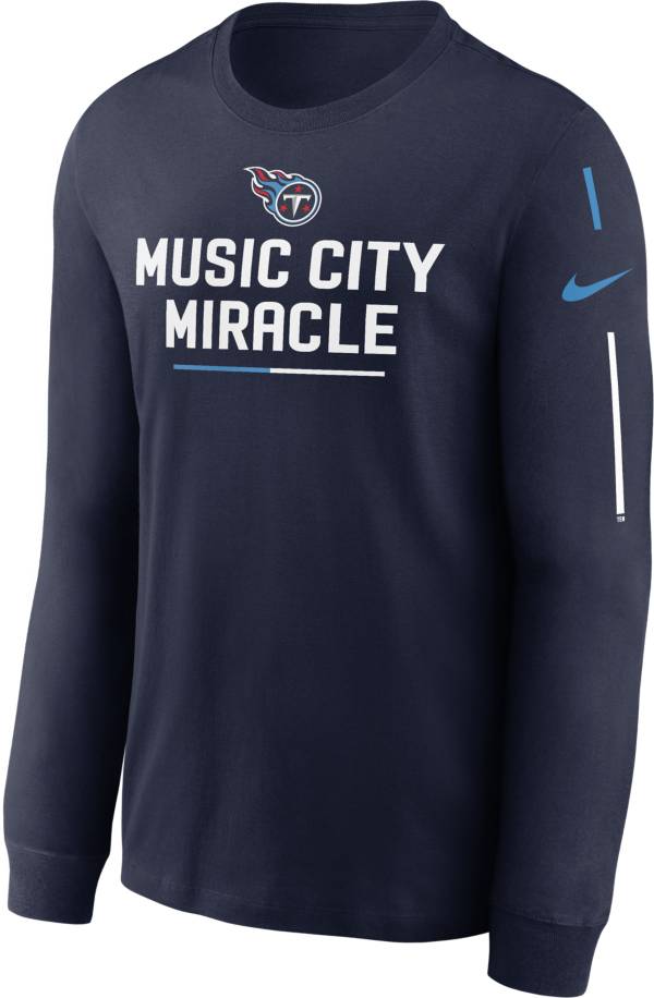 Nike Men's Tennessee Titans Team Slogan Navy Long Sleeve T-Shirt product image