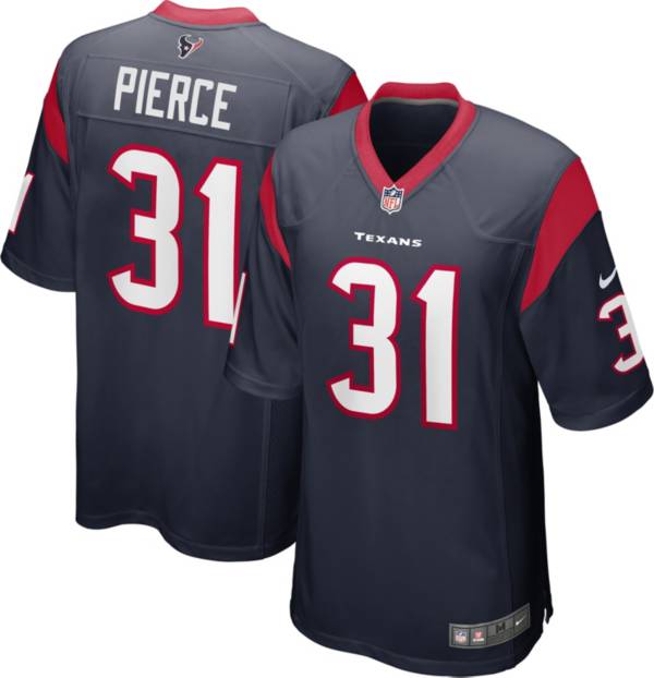 Nike Men's Houston Texans Dameon Pierce #31 Navy Game Jersey