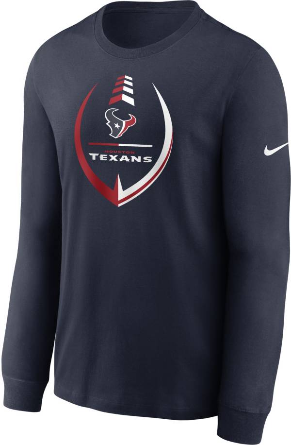 Nike Men's Houston Texans Legend Icon Navy Long Sleeve T-Shirt product image
