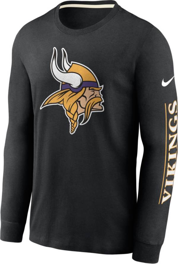 Nike Men's Minnesota Vikings Historic Long Sleeve Black T-Shirt product image