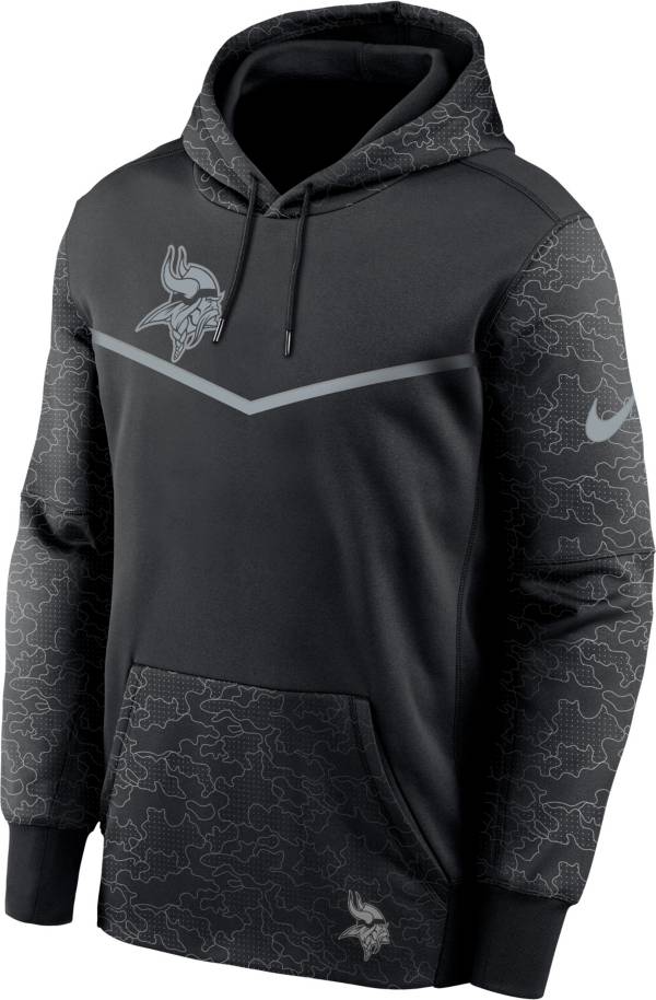 Nike Men's Minnesota Vikings Reflective Black Therma-FIT Hoodie product image