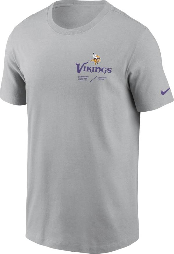 Nike Men's Minnesota Vikings Sideline Team Issue Silver T-Shirt product image