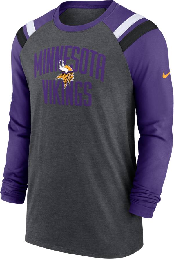 Nike Men's Minnesota Vikings Athletic Charcoal/Purple Long Sleeve ...