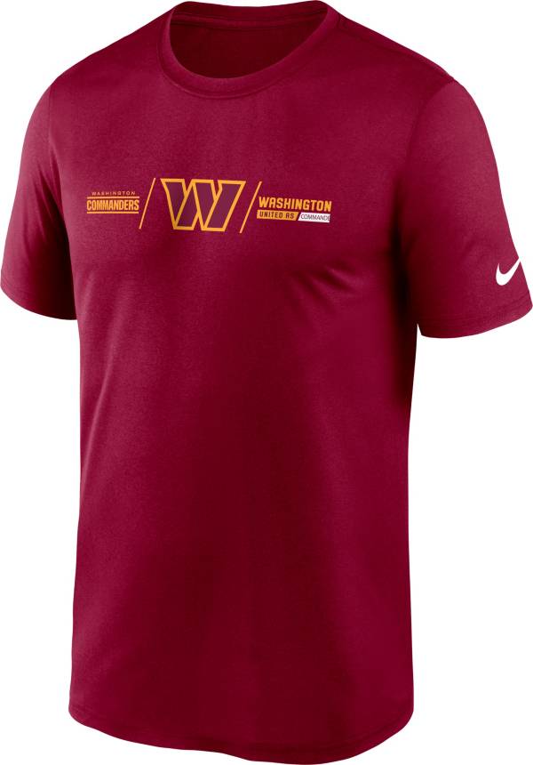 Nike Men's Washington Commanders Horizontal Lockup Red T-Shirt product image