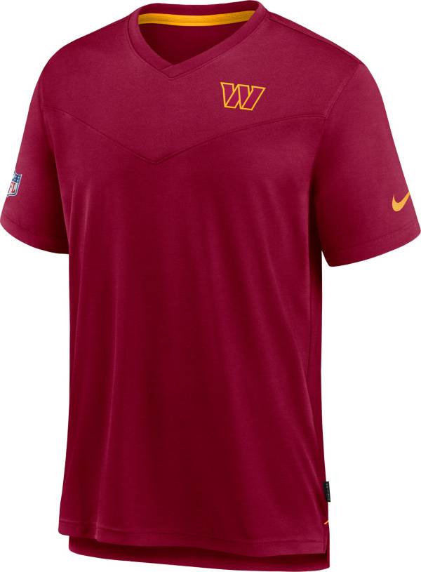 Nike Men's Washington Commanders Sideline Coaches Red T-Shirt product image