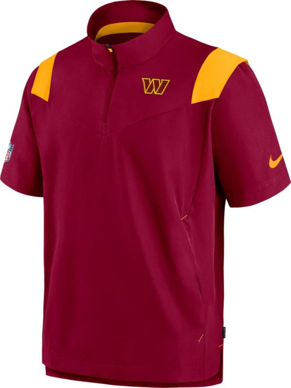Nike Men's Washington Commanders Sideline Coaches Short Sleeve Red Jacket product image