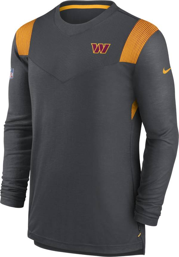 Nike Men's Washington Commanders Sideline Player Grey Long Sleeve T-Shirt product image