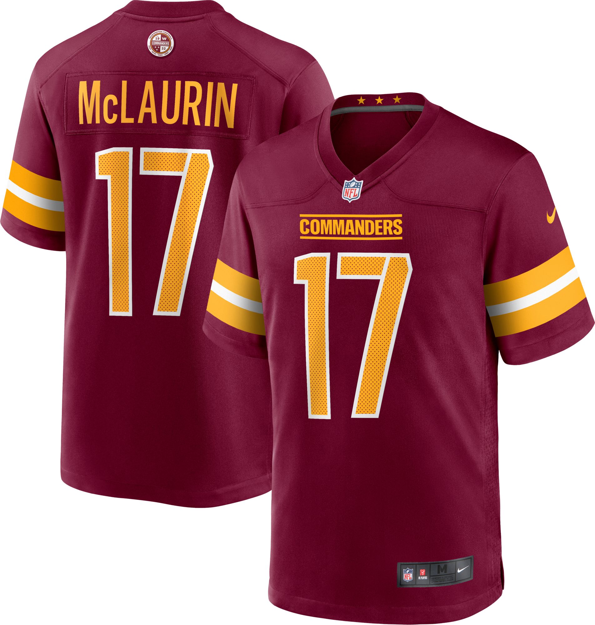 Nike Men's Washington Commanders Terry McLaurin #17 Red Game Jersey product image