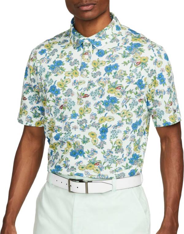 nike golf shirt nk df player floral print