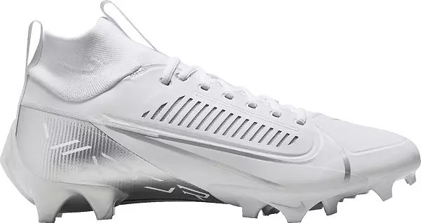 Nike Men's Vapor Edge Pro 360 2 Football Cleats, Size 8.5, White/Silver