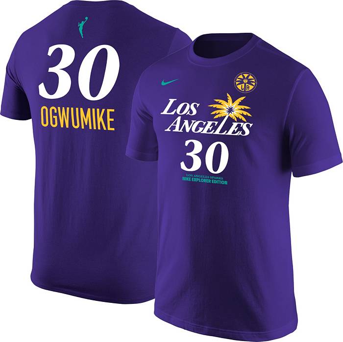 Nike Men's Los Angeles Sparks Nneka Ogwumike #30 Purple T-Shirt, XXL