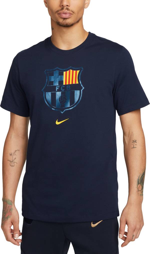 døråbning pelleten Doven Nike FC Barcelona Fourth Crest Navy T-Shirt | Dick's Sporting Goods