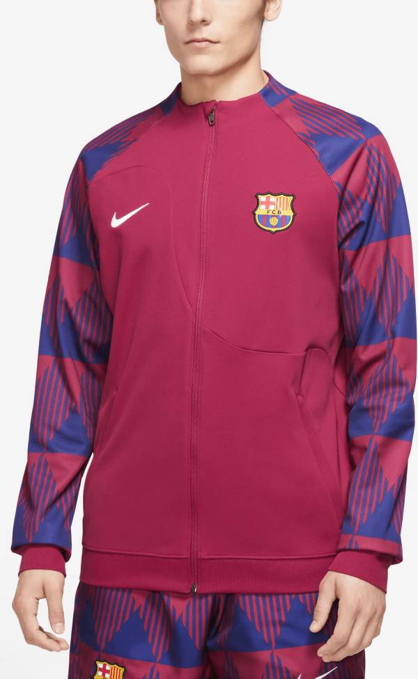 Desde pakistaní Específicamente Nike Women's FC Barcelona '23 Red Anthem Jacket | Dick's Sporting Goods