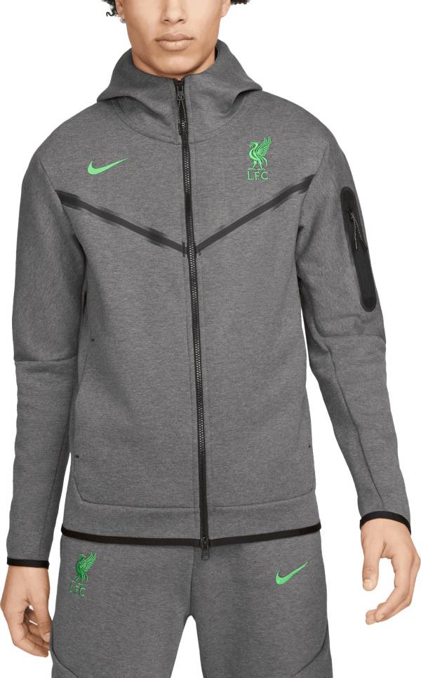 Nike Liverpool FC 2023 Tech Fleece Grey Pullover Hoodie | Dick's Sporting  Goods