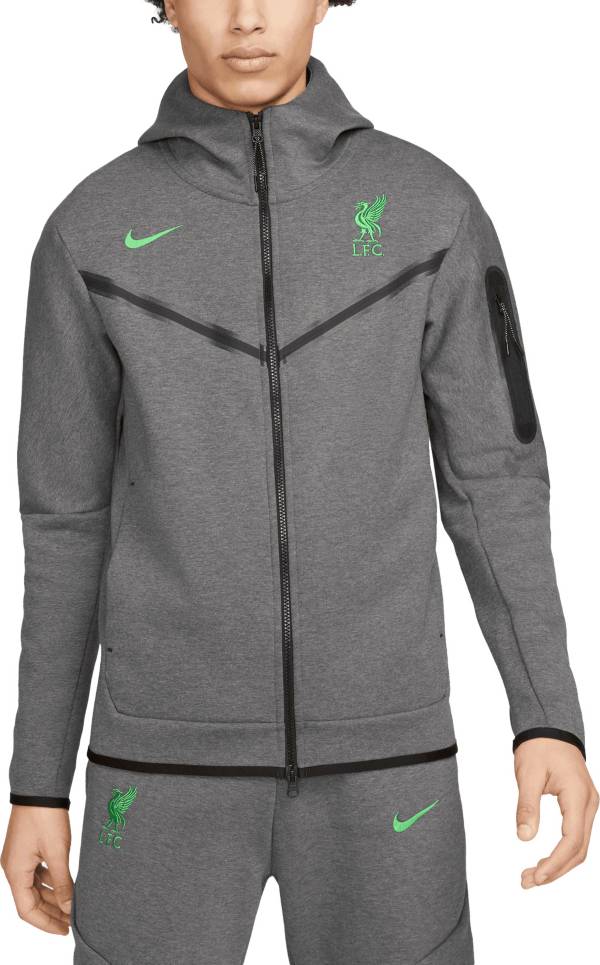 Nike Liverpool FC 2023 Tech Fleece Grey Pullover Hoodie product image
