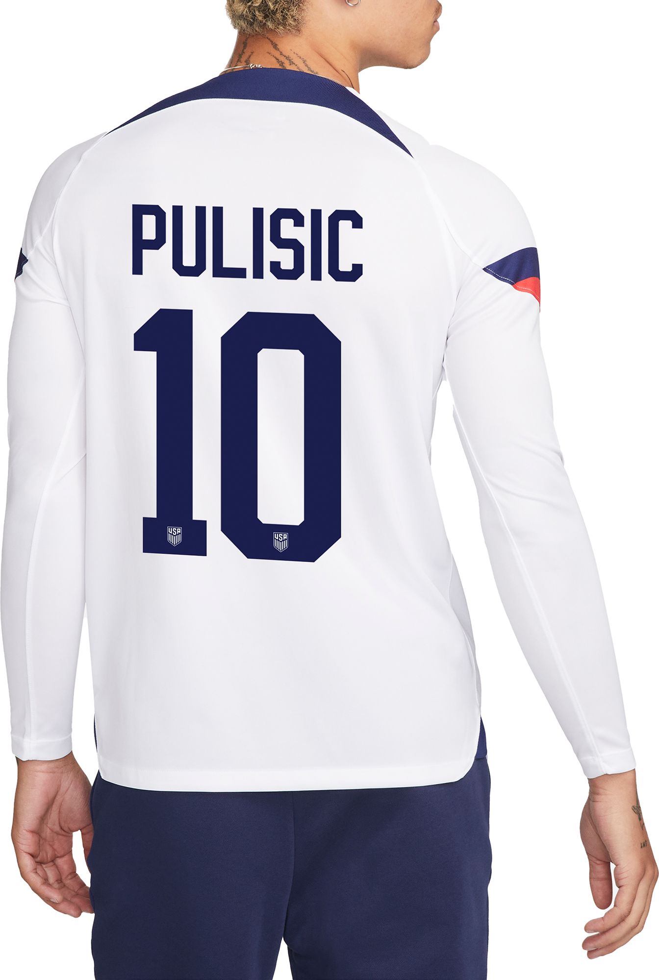 2022 Nike Christian Pulisic USA Home Jersey SoccerPro ...