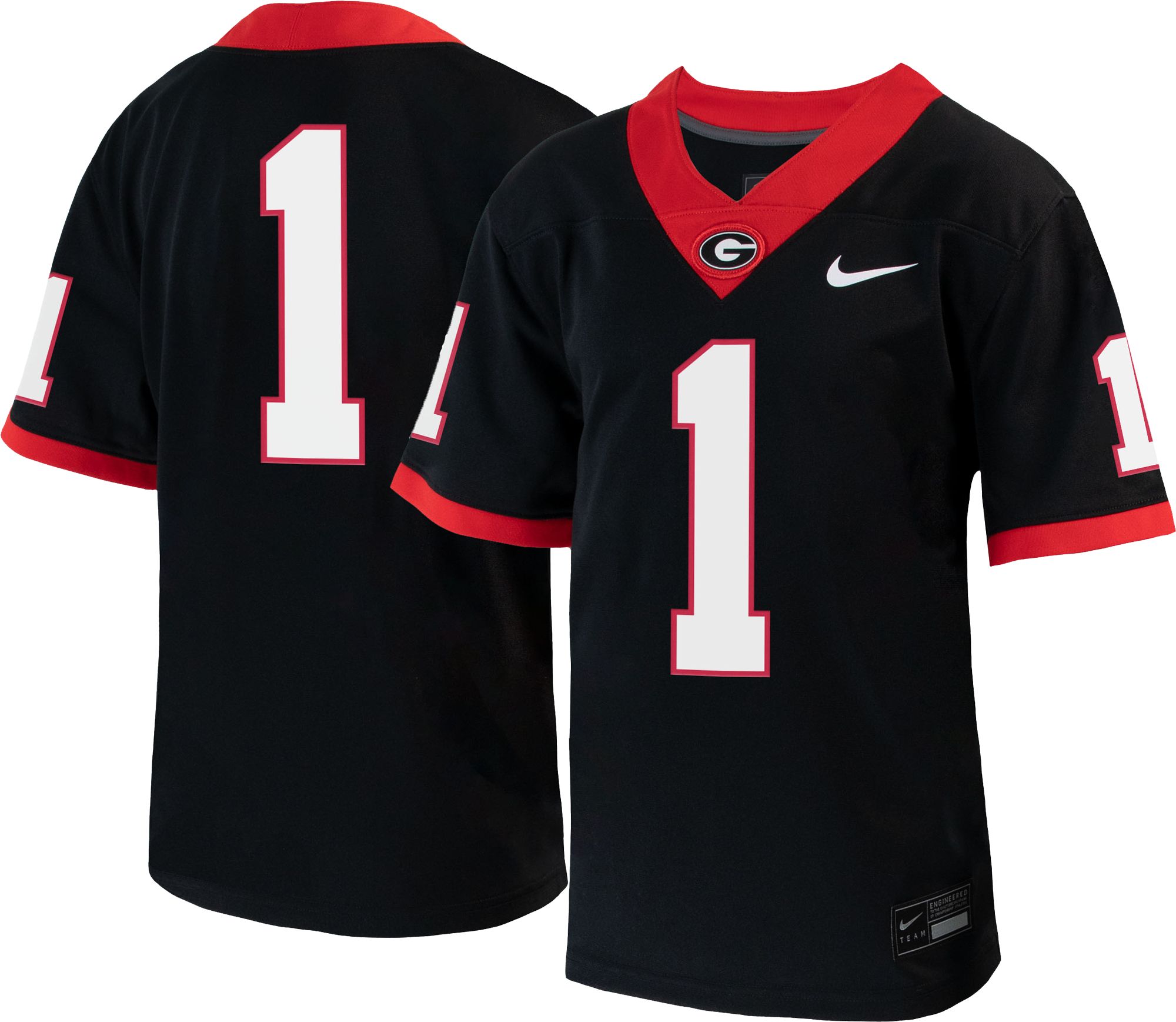 Nike Toddler Georgia Bulldogs #1 Black Untouchable Game Football Jersey product image