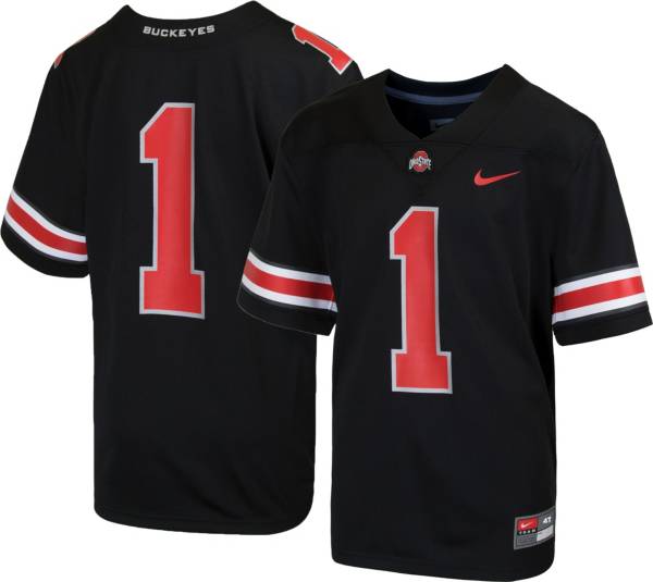 Nike Toddler Ohio State Buckeyes #1 Black Untouchable Game Football Jersey product image