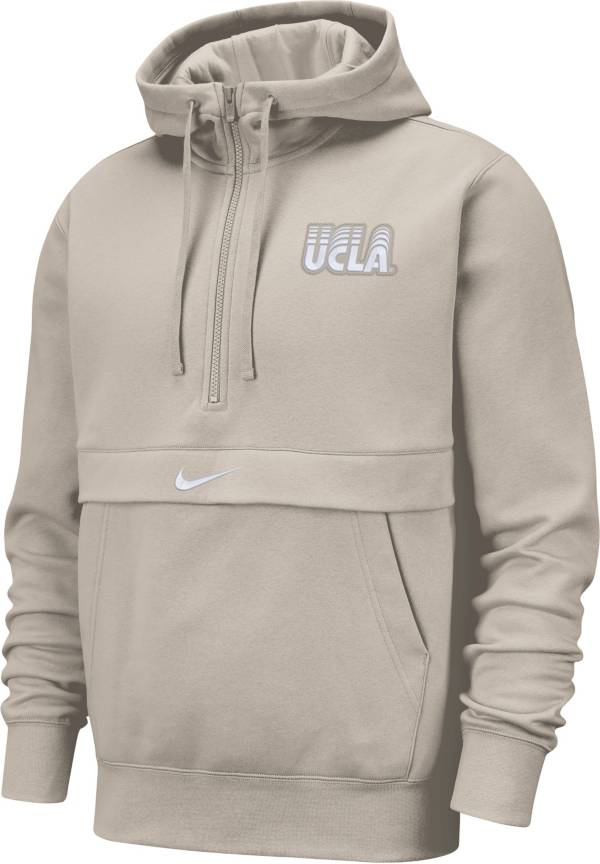 Nike Men's UCLA Bruins Cream Club Fleece Half-Zip Hoodie