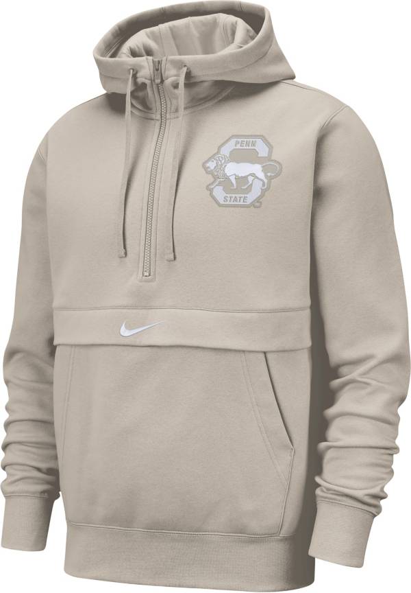 Nike Men's Penn State Nittany Lions Cream Club Fleece Half-Zip Hoodie product image